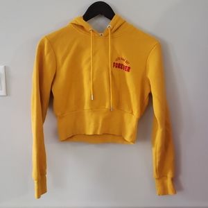 💙 Let's hang out Forever cropped hoodie